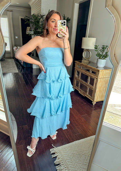 Aleah Maxi Dress - Light Blue