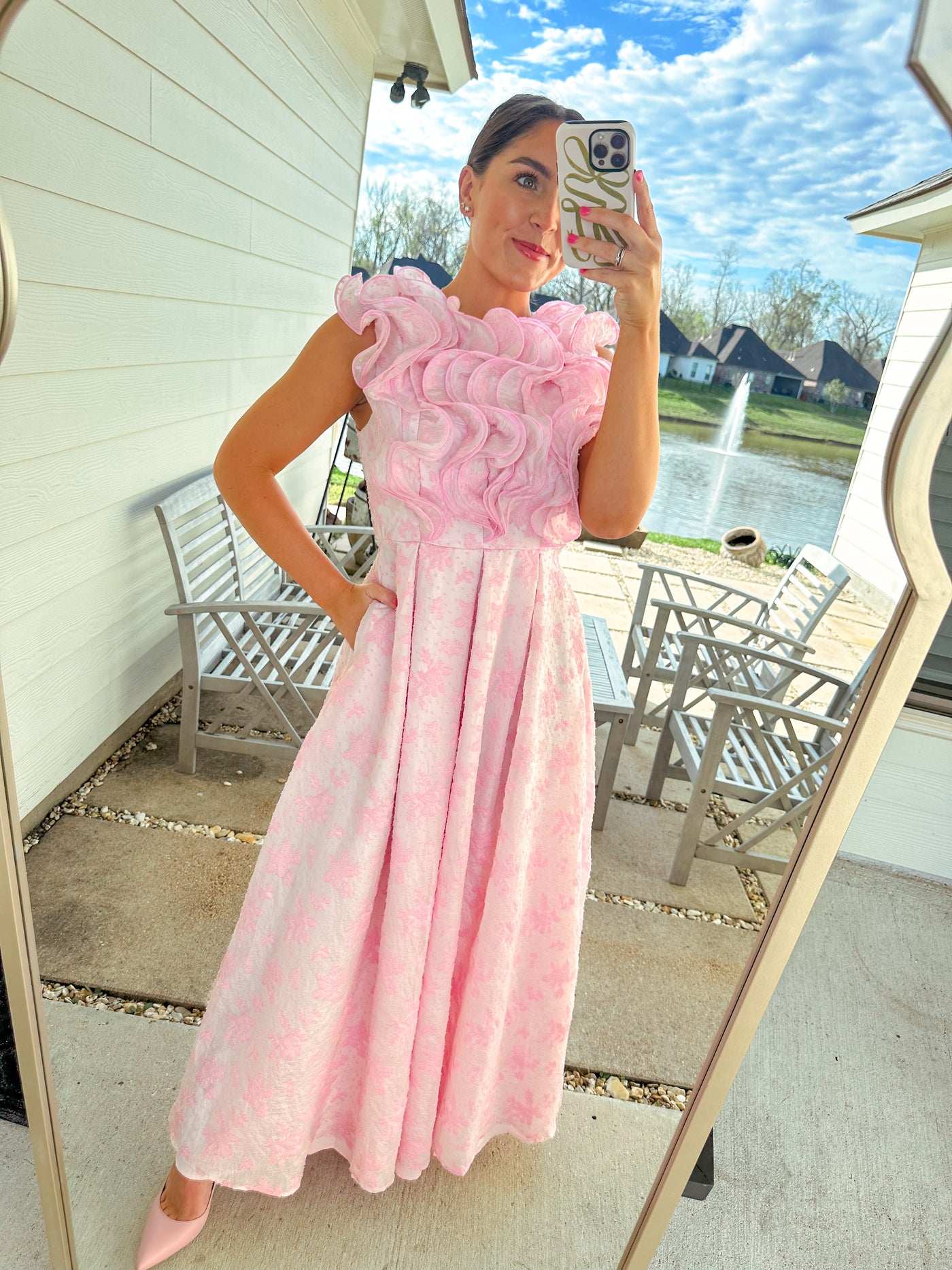 Frill of Spring Maxi Dress