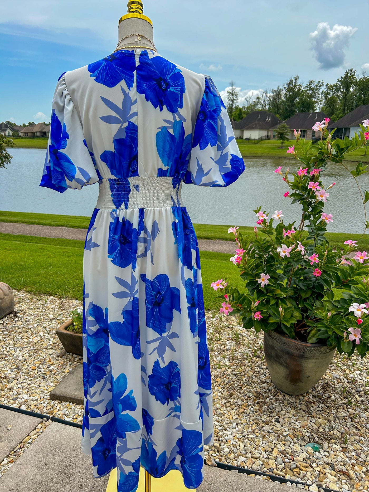 Betty Maxi Dress - Blue Floral