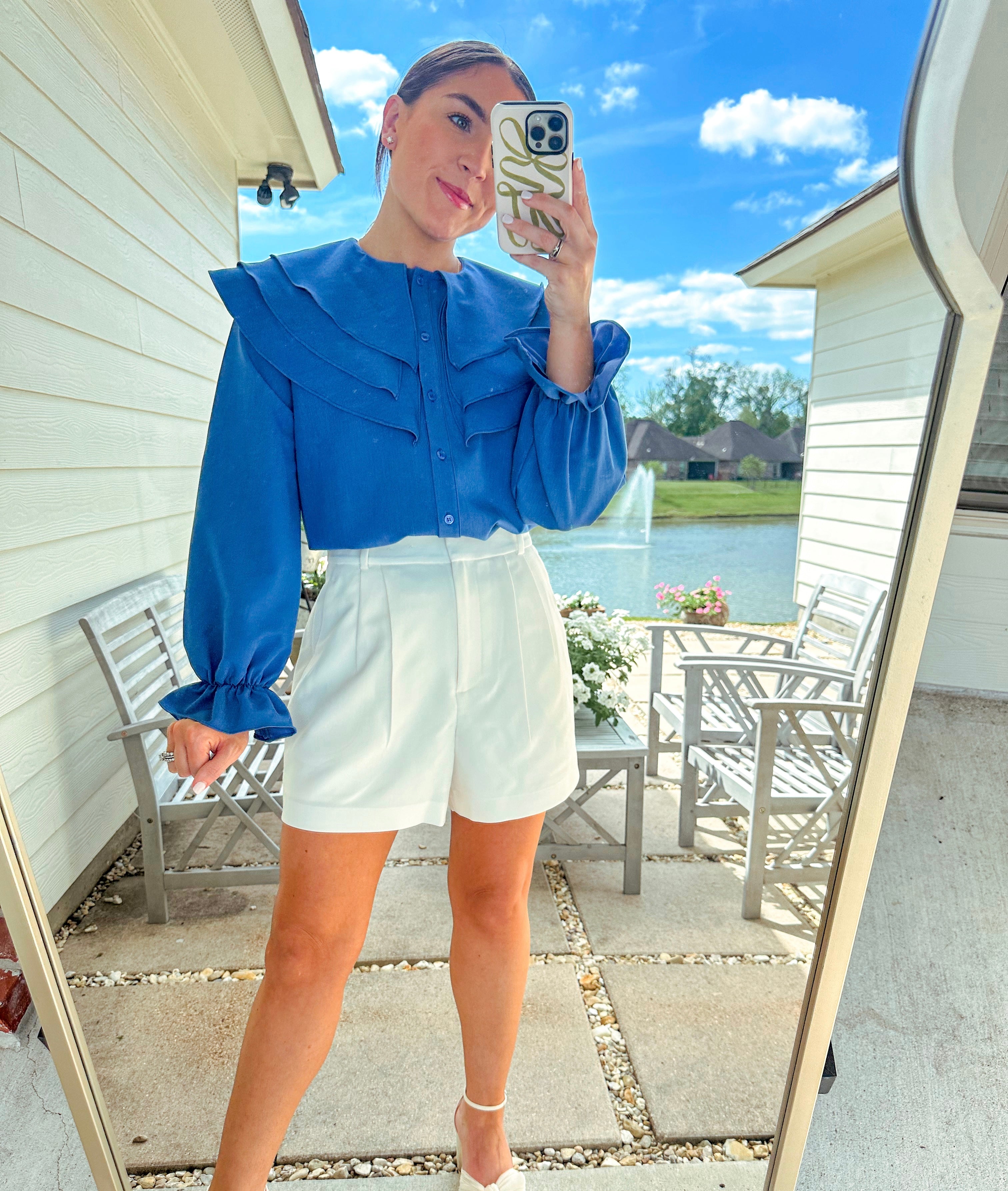 Ruffled Collar Blouse – Shop Silvs