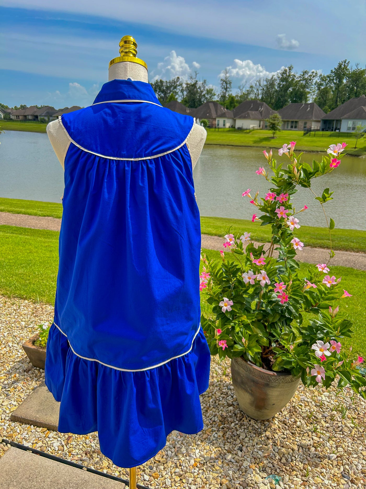 June Mini Dress - Royal Blue