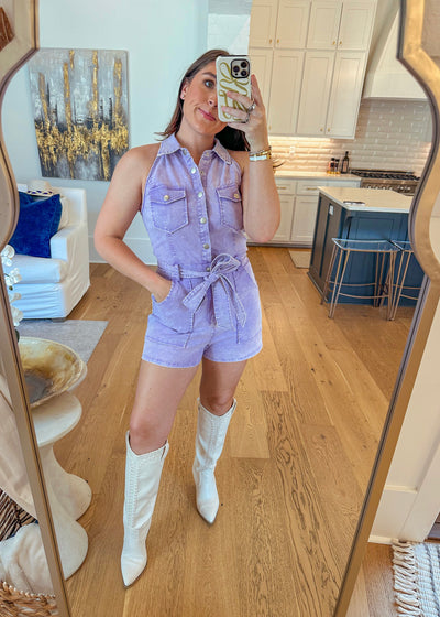 Jolene Romper - Lavender