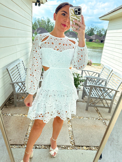 Ella Mini Dress - White