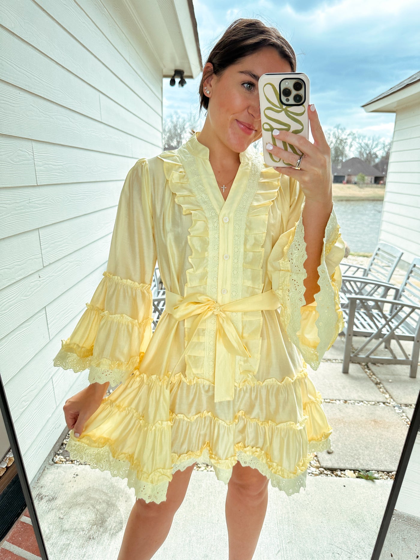 All About The Frill Dress - Yellow