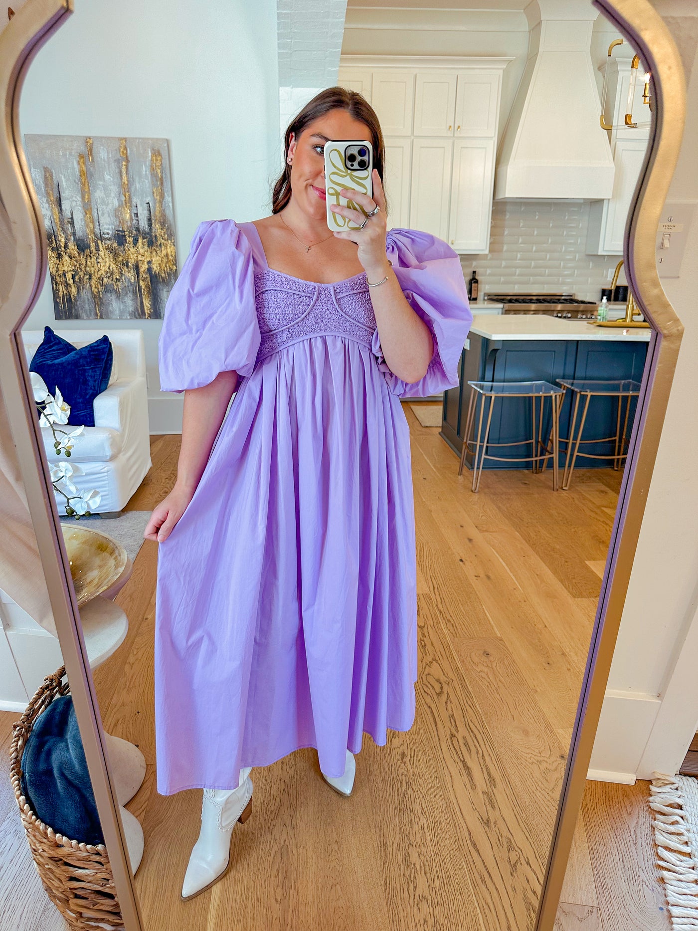 Lyla Midi Dress - Lavender