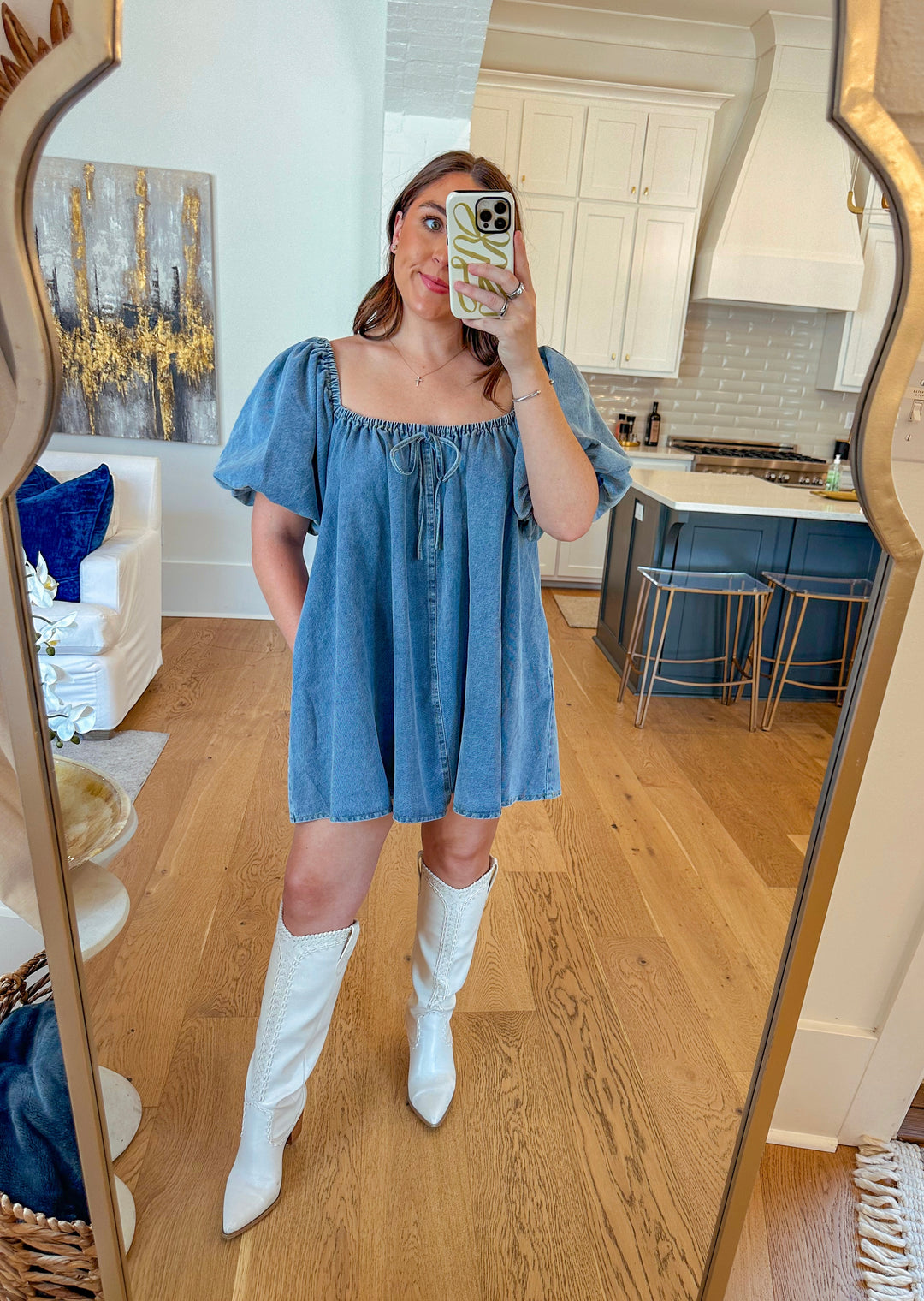denim babydoll mini dress Denim Babydoll Mini Dress – Shop Silvs