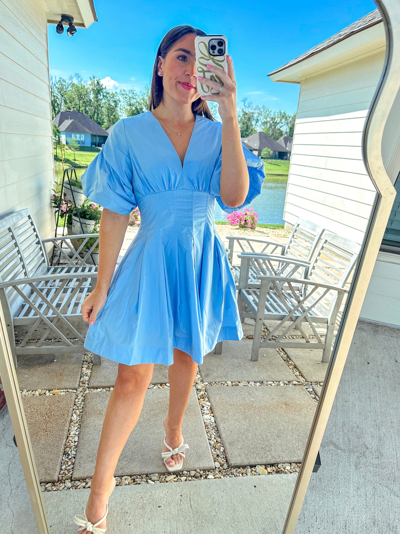 Claude Mini Dress - Blue