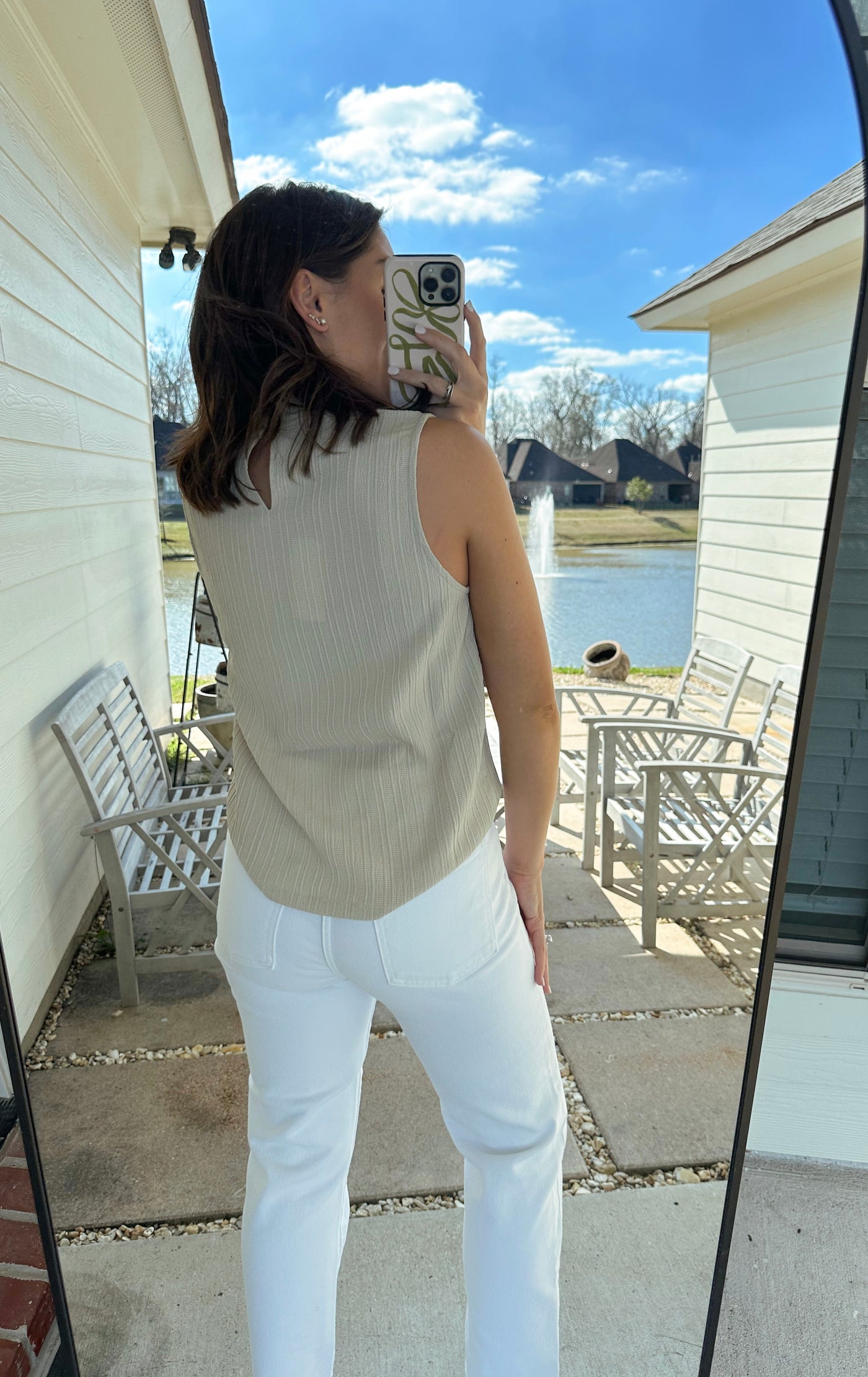 Neutral Staple Top