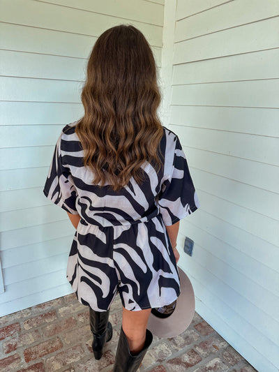 Claudia Romper - Black/Cream