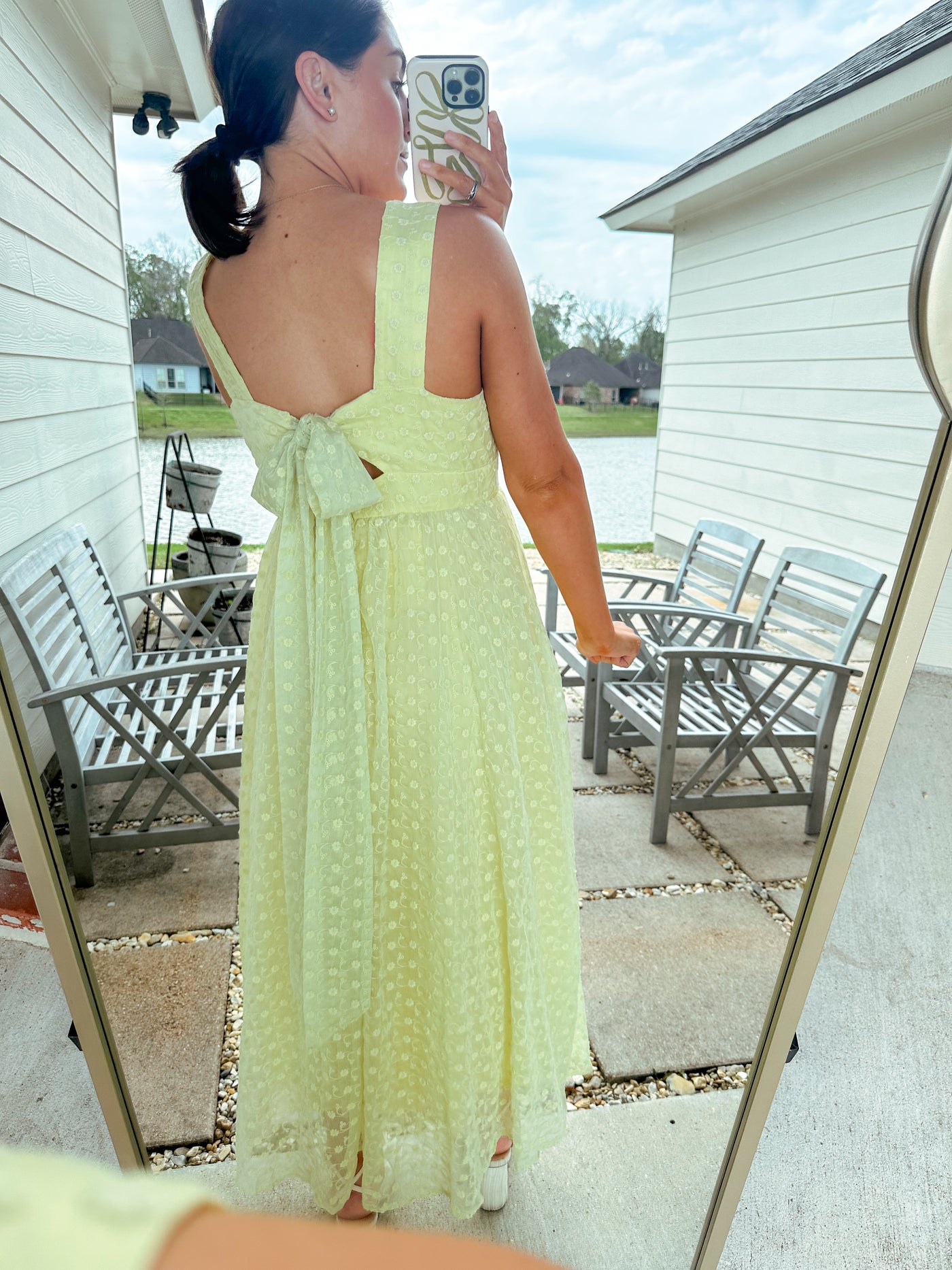 Lemon Eyelet Maxi