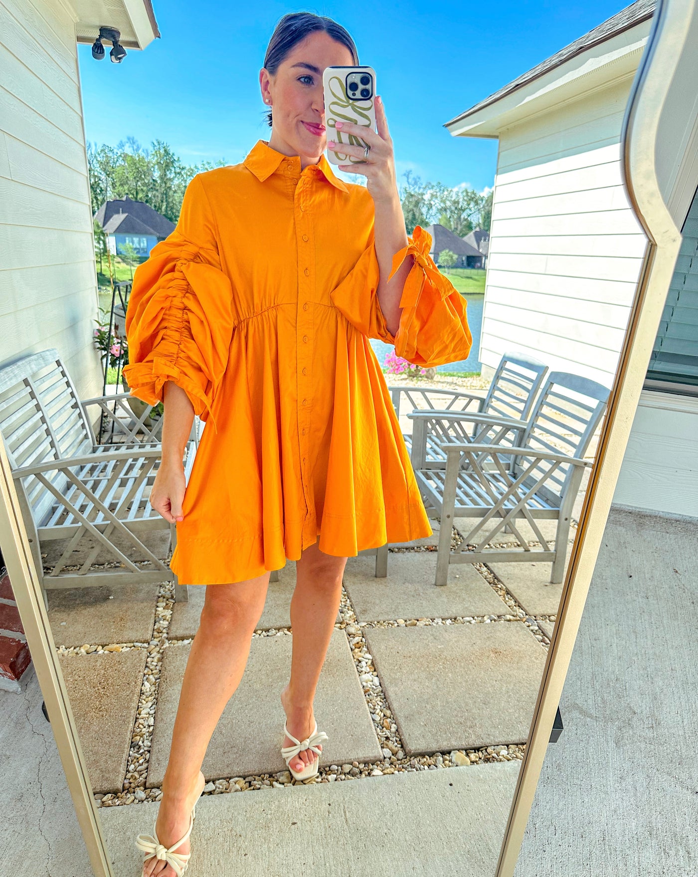 Shay Mini Dress - Orange Shop Silvs Shay Mini Dress - Orange Shop Silvs