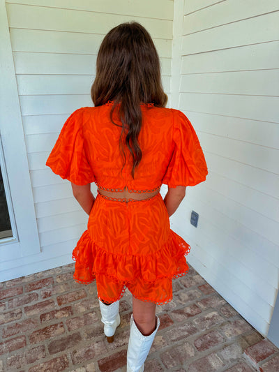 Tiger Romper - Orange