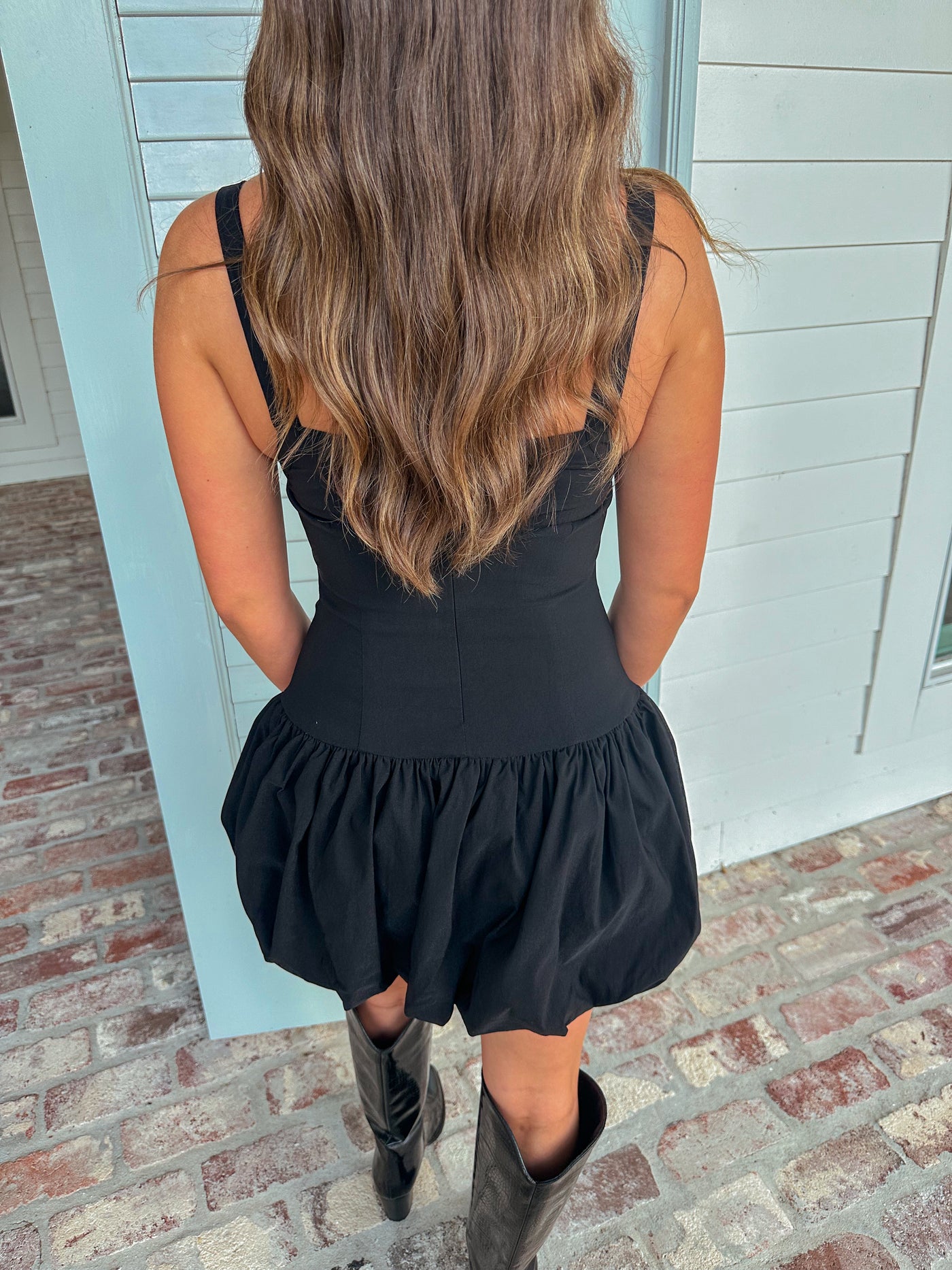 Carmen Mini Dress - Black