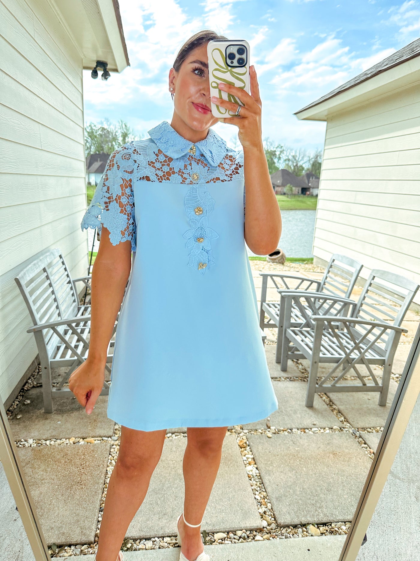 Lady Mini Dress - Blue