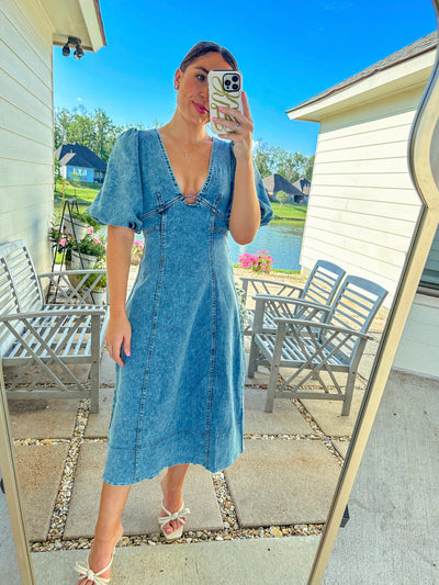 Denim Midi Dress