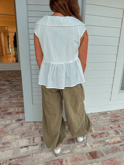 Sailor Top - White