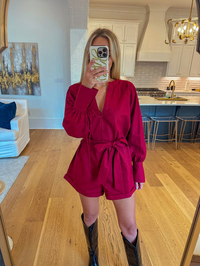 McCall Romper - Wine