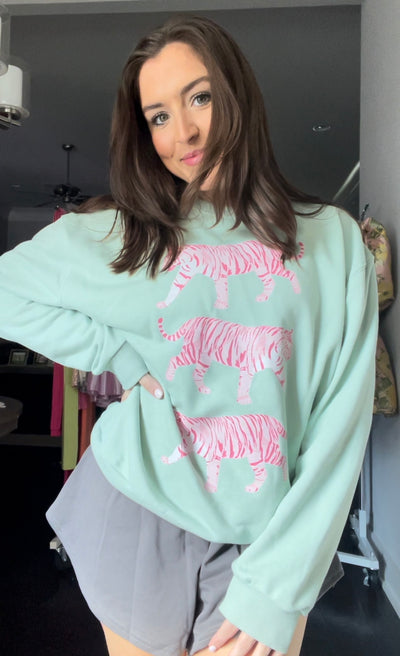 The Girly Tiger Sweatshirt from Shop Silvs is a great gift for any Tigers fan.