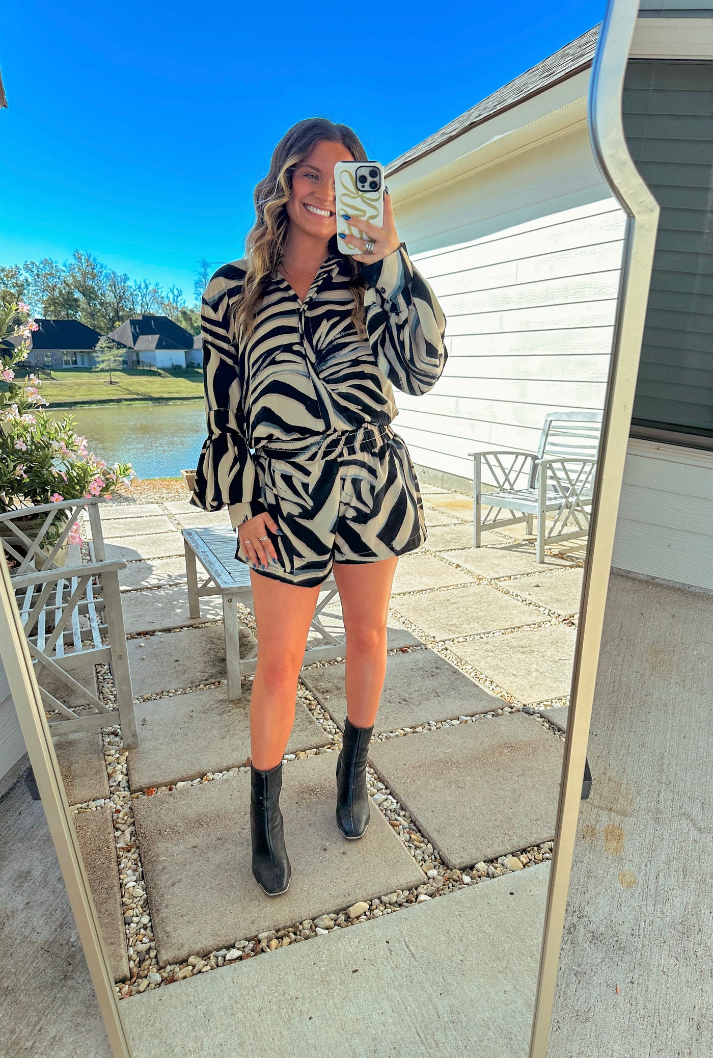 Kerri Tiger Print Romper