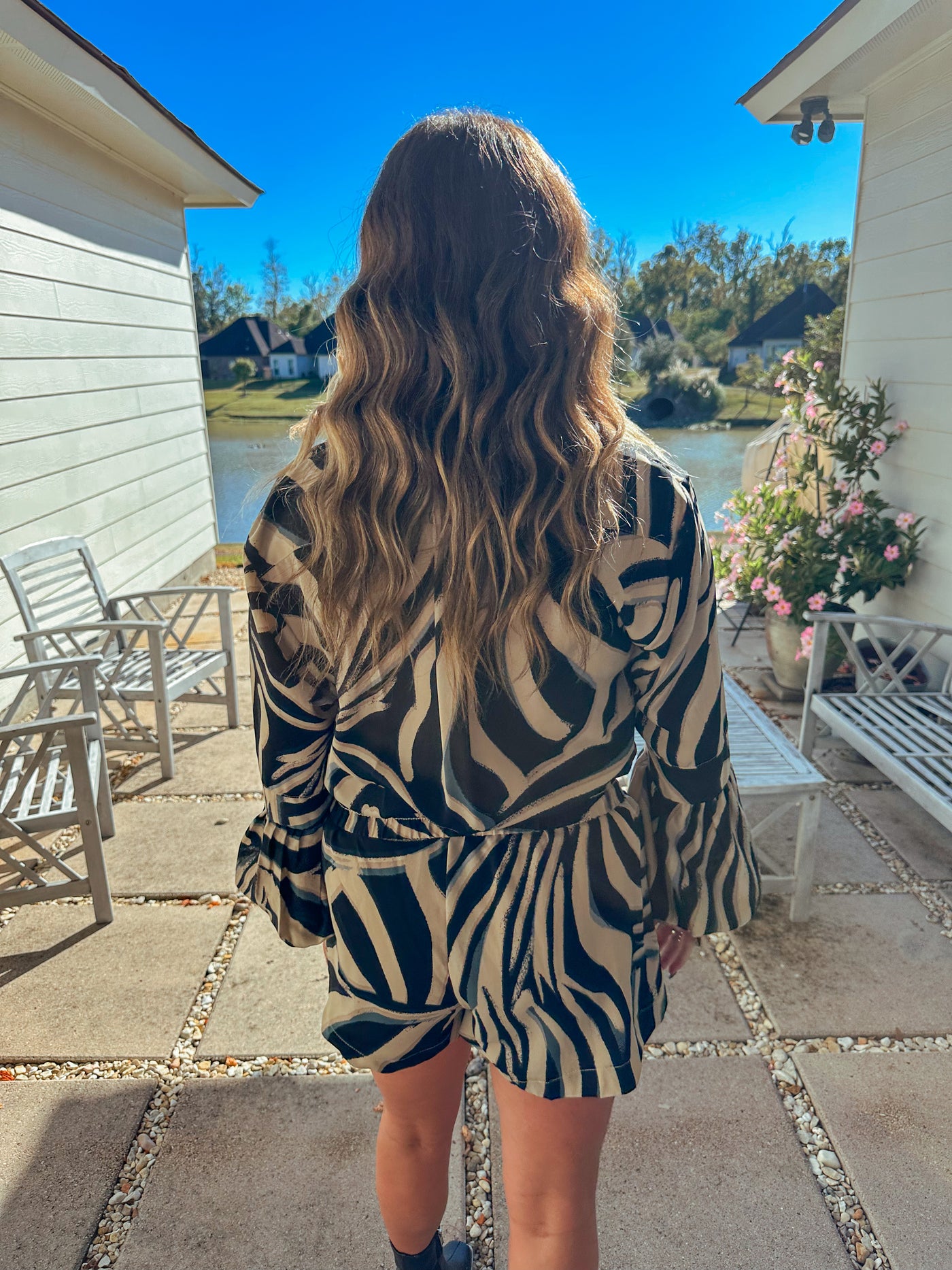 Kerri Tiger Print Romper