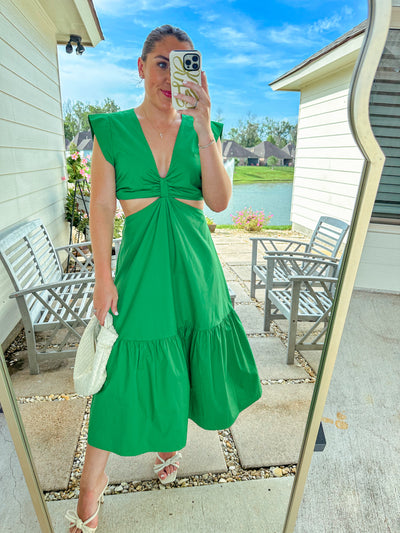 Ulla Midi Dress - Green