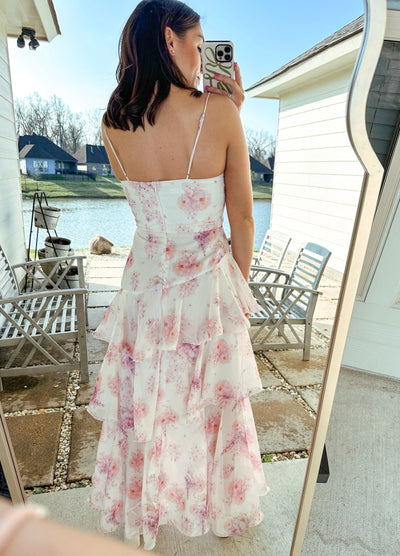 Watercolor Florals Maxi Dress