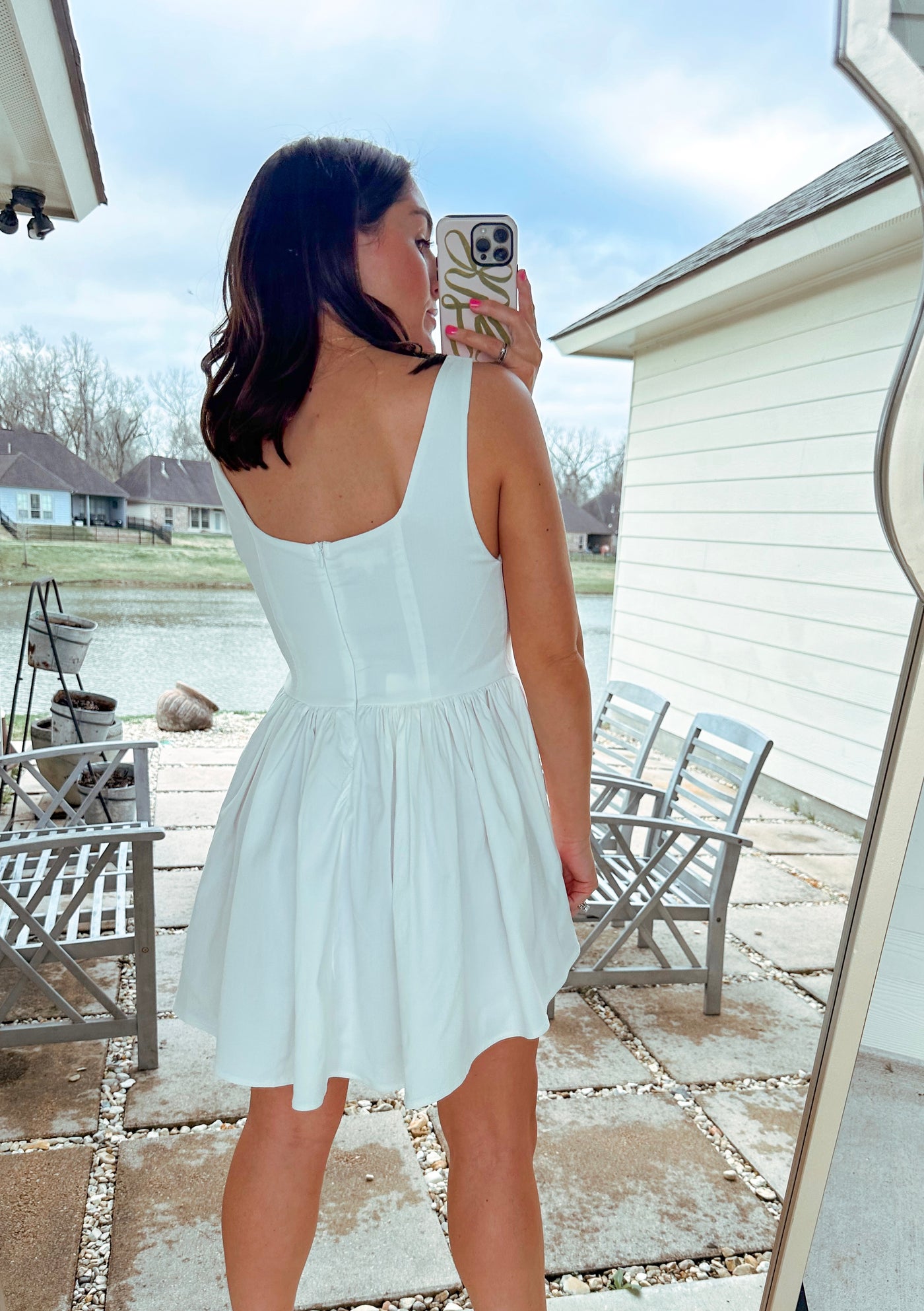 Mini Corset Dress - White