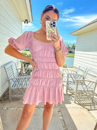 Karlie Mini Dress - Pink