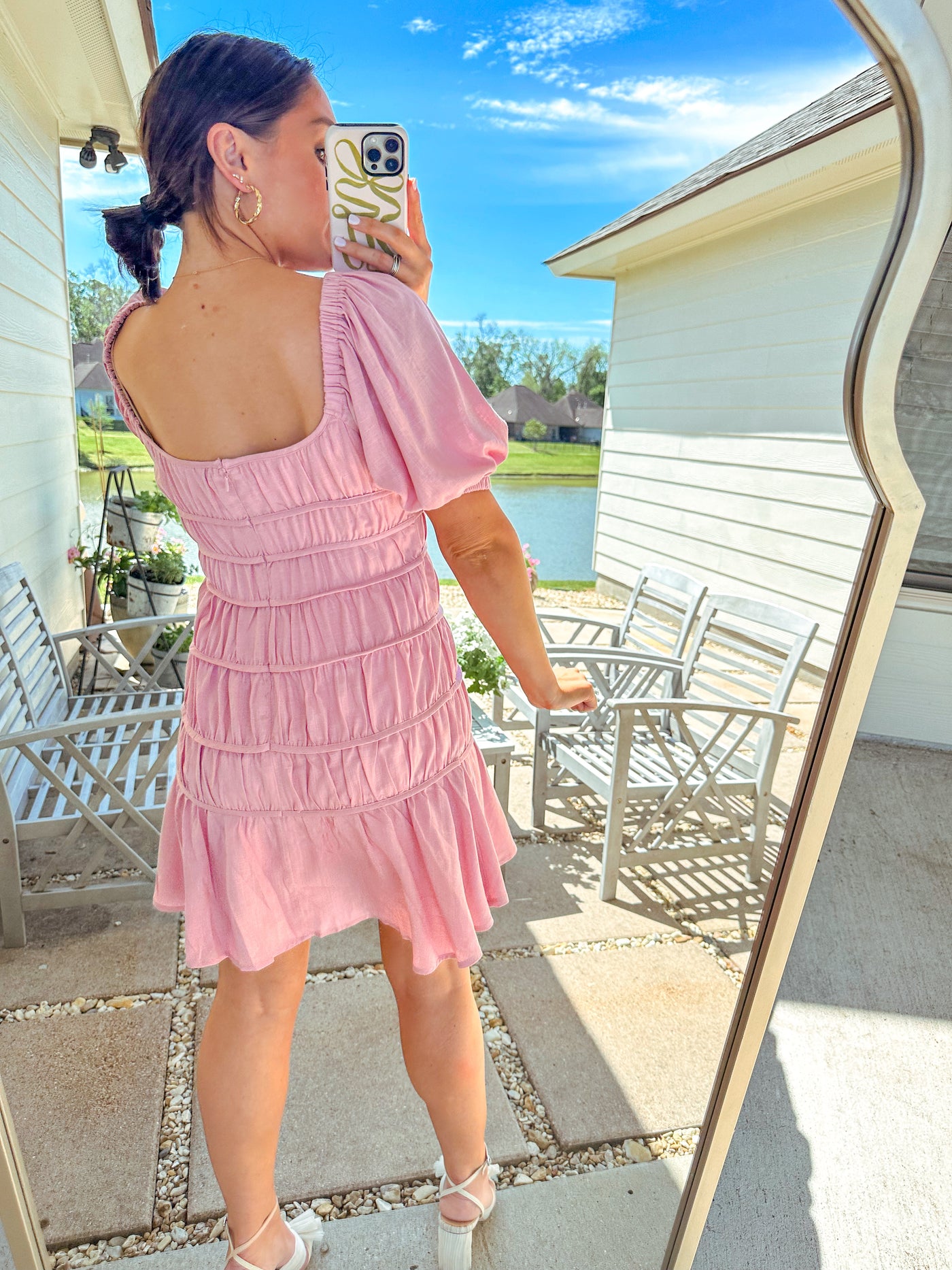 karlie mini dress Karlie Pleated Fringe Tassel Mini Dress White / L by Sugarlips