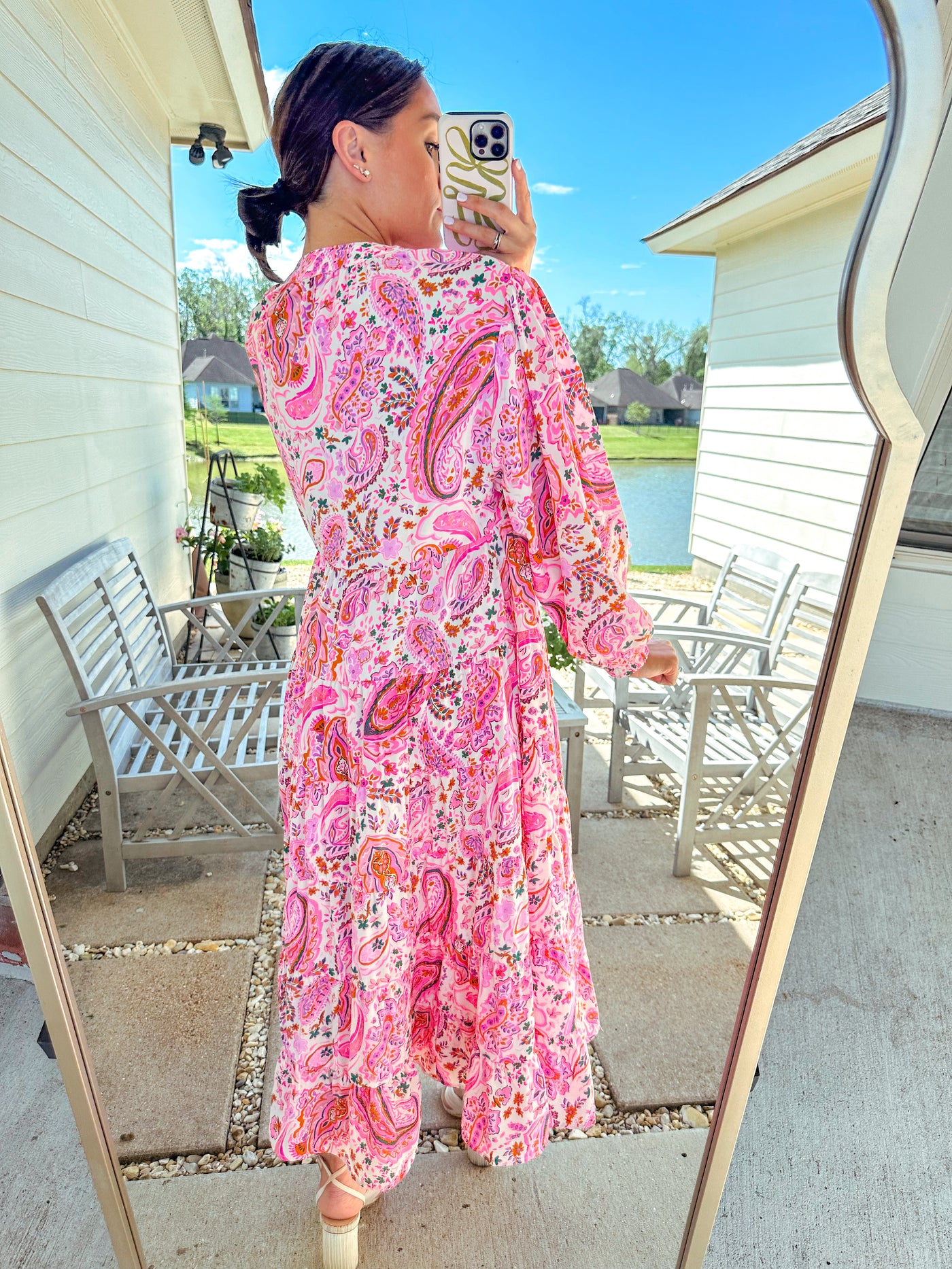 Preppy Paisley Maxi Dress - Pink Shop Silvs Preppy Paisley Maxi Dress - Pink Shop Silvs