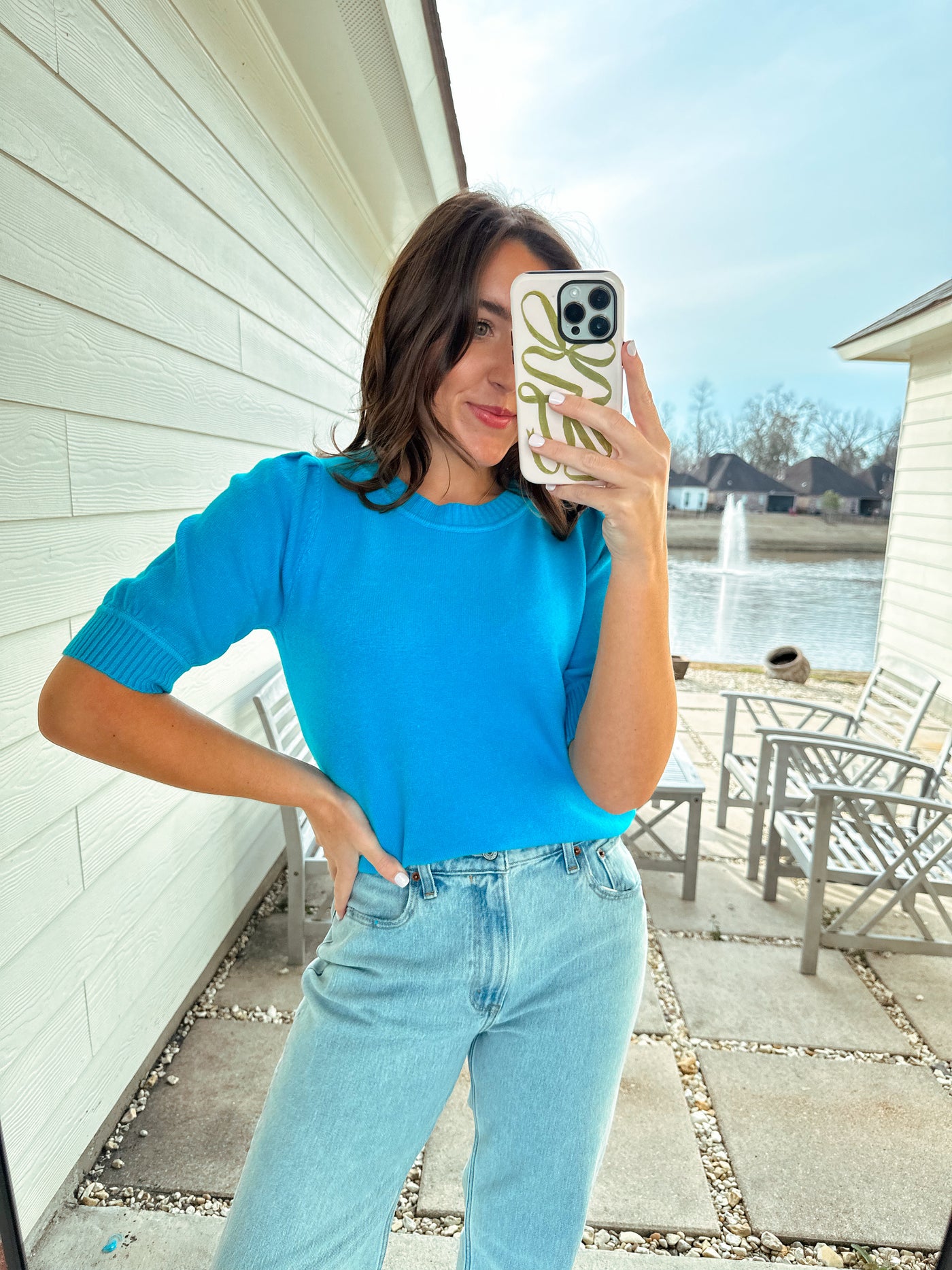 Spring Staple Sweater - Teal