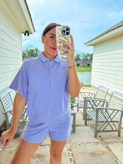 French Terry Shorts - Lavender