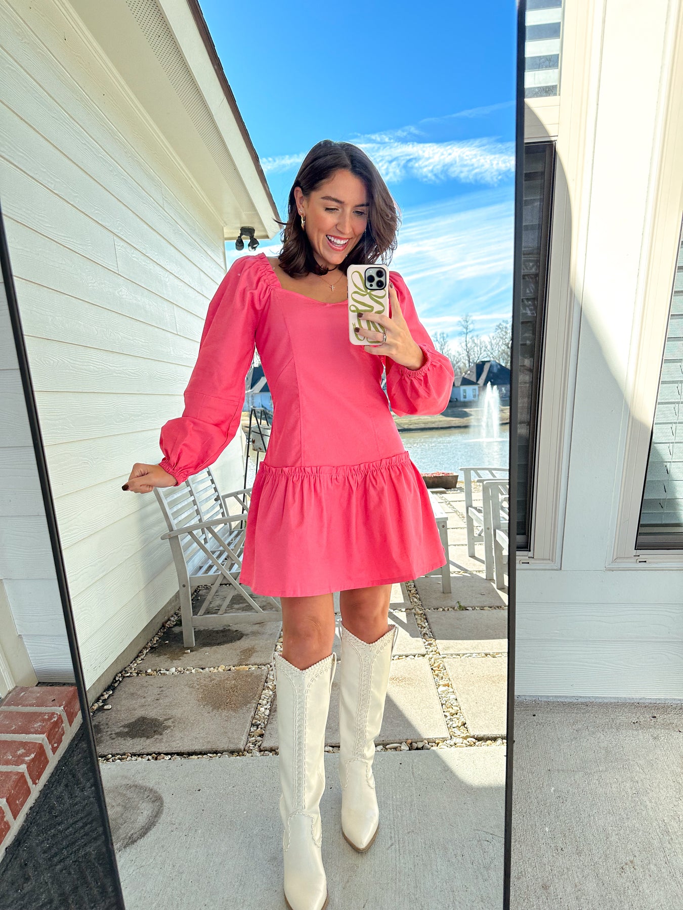 Prettiest Pink Denim Dress – Shop Silvs