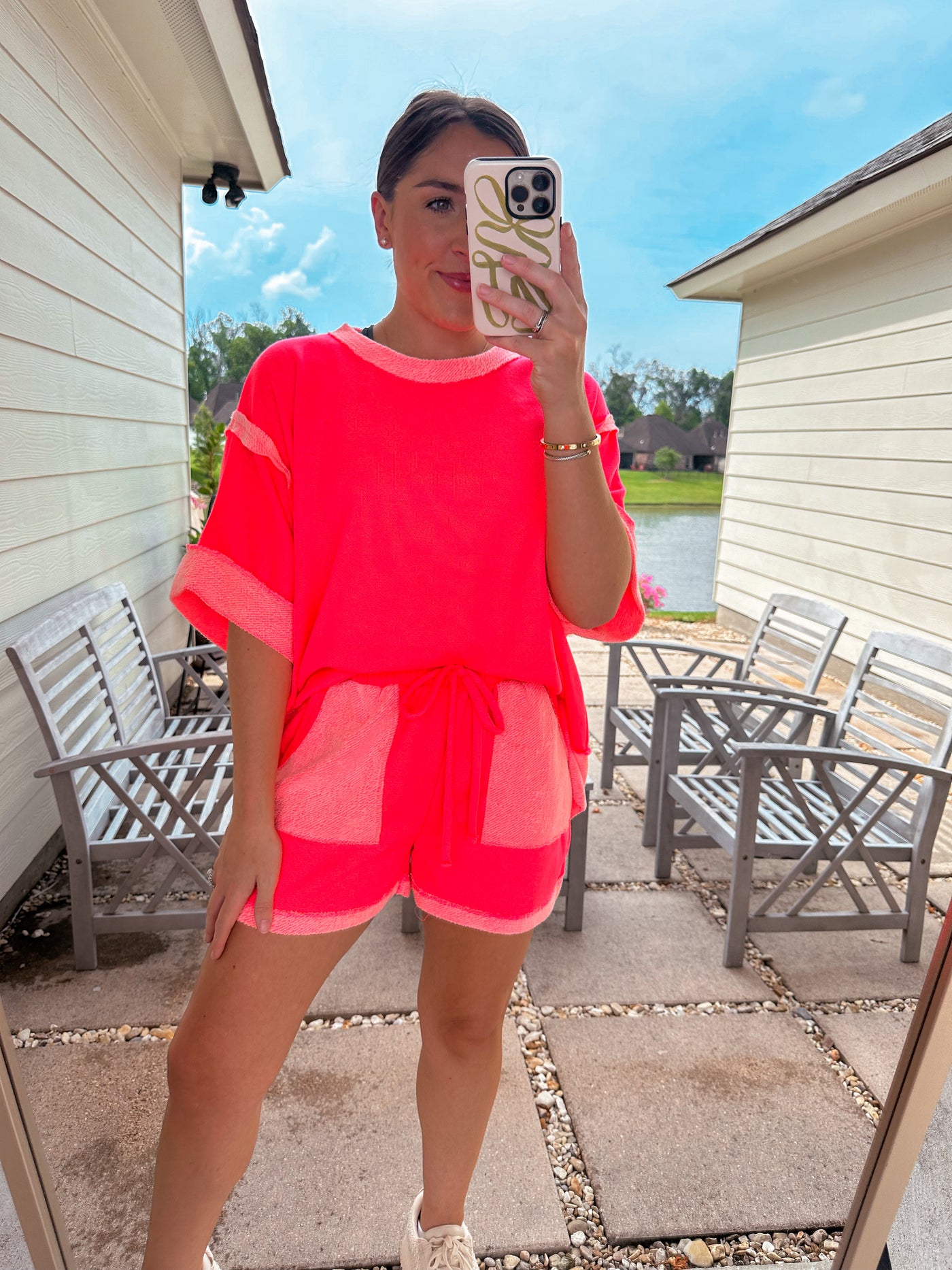 Summer Colors Shorts - Neon Coral