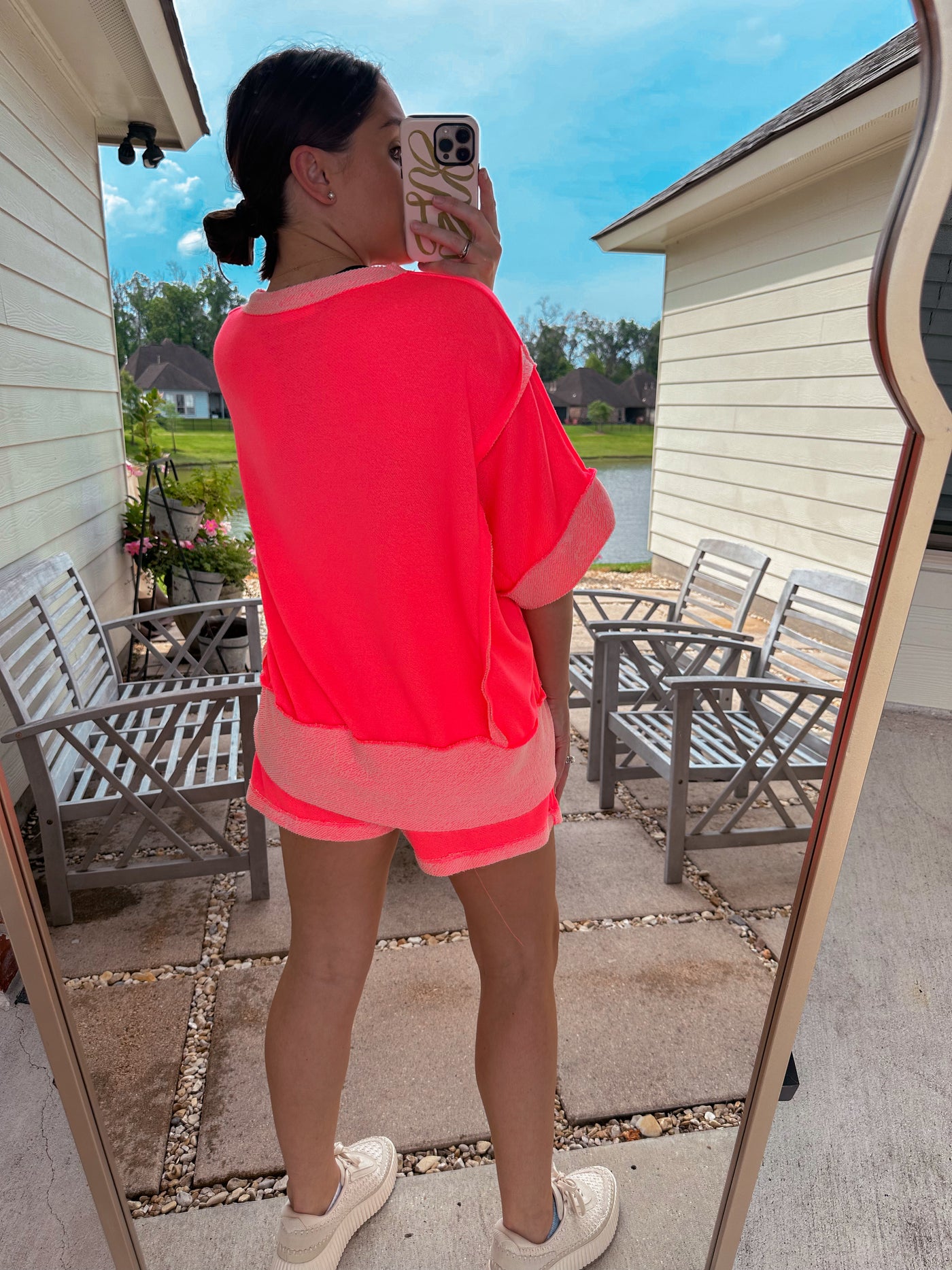 Summer Colors Shorts - Neon Coral