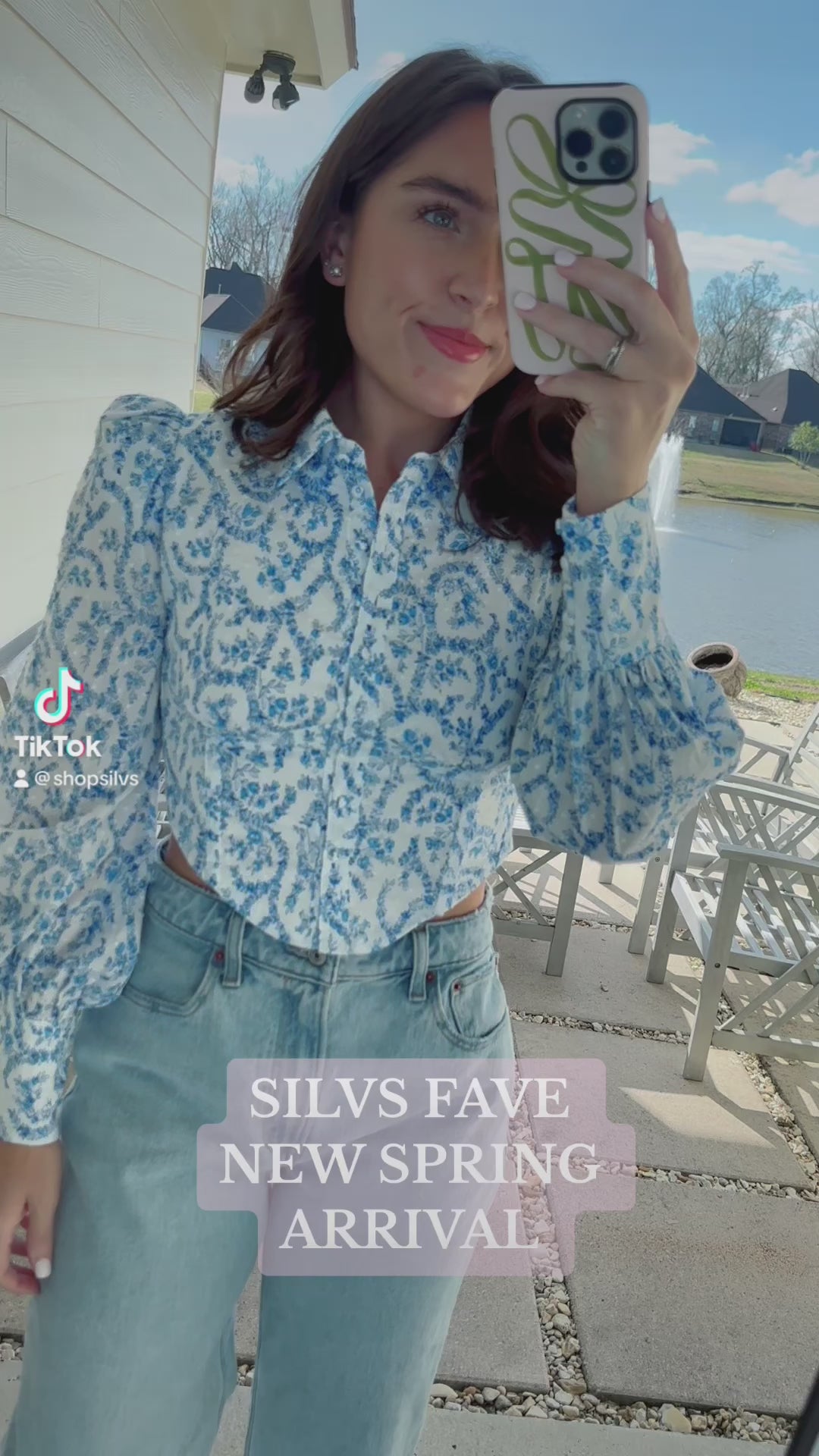 Silv Spring Top - Blue/White