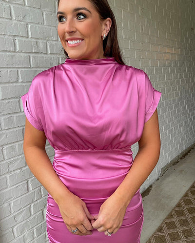 Shae Satin Mini Dress