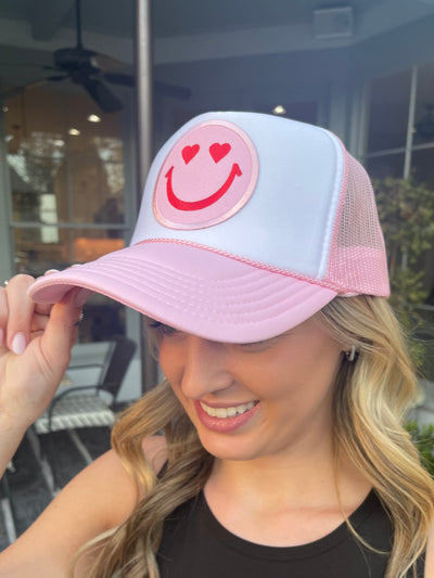 Smiley Heart Trucker Hat