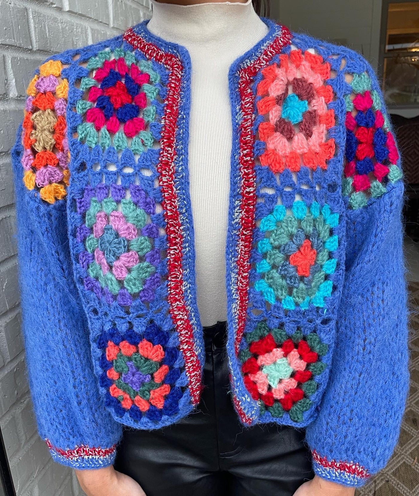 This Crochet Chic Cardigan from Shop Silvs is a chunky crochet cardigan that looks great thrown over a basic tee and paired with jeans or leggings.