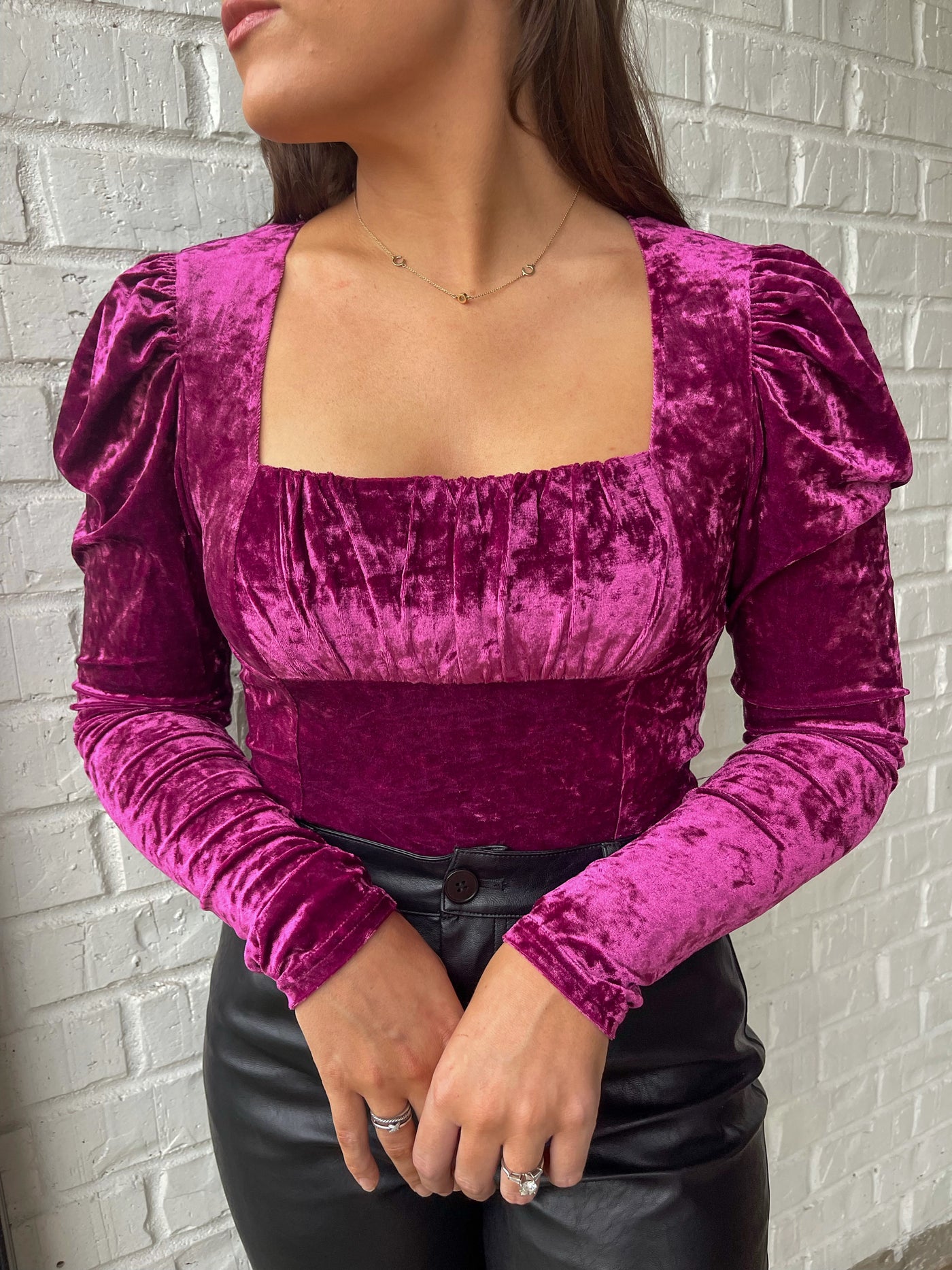 Zoe Velvet Top